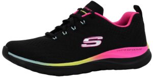 skechers women's ultra groove walking shoes black/multi 7 m us