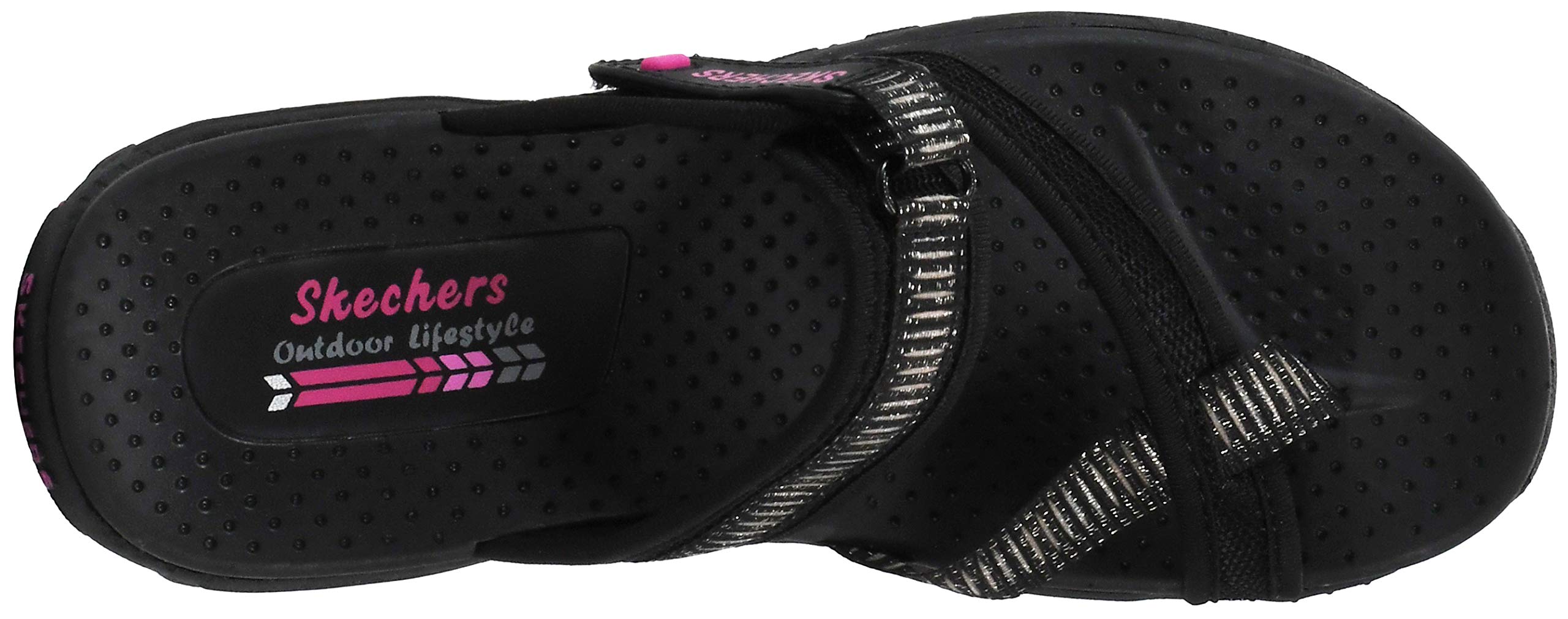 Skechers Women's Reggae-Seize The Day Sport Sandal Black/Fuchsia 6.5