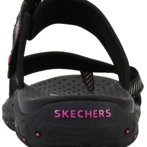 Skechers Women's Reggae-Seize The Day Sport Sandal Black/Fuchsia 6.5