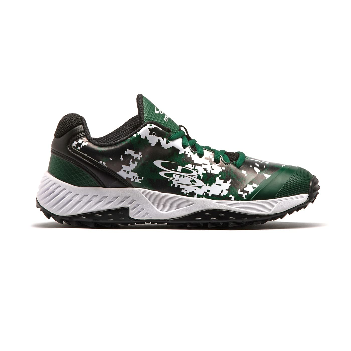 Boombah Women's Dart Digi Camo Turf Shoes Black/Dark Green/White - Size 6.5