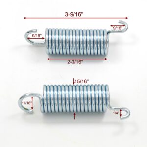 KUANYUOO 3-9/16" Replacement Recliner Sofa Chair Mechanism Tension Steel Spring 2Pcs