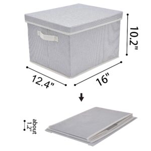 GRANNY SAYS Bundle of 3-Pack Rectangle Storage Bins & 3-Pack Rectangle Storage Bins with Lids