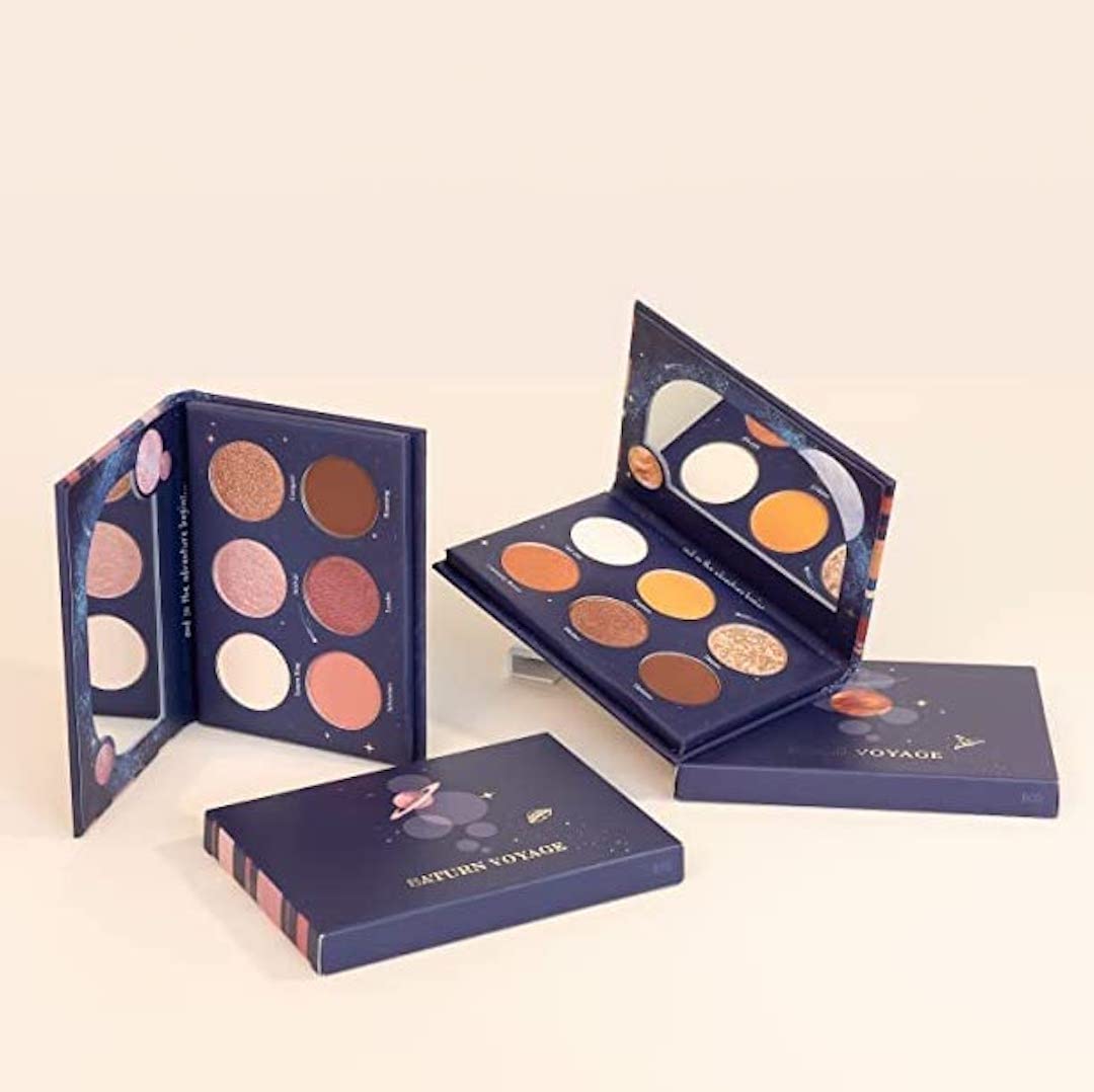 READY TO SHINE: Mars & Saturn Voyage Mini Eyeshadow Palette Duo - Vegan, Cruelty-Free, Galactic-Inspired Shades for Stunning Looks