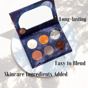 READY TO SHINE: Mars & Saturn Voyage Mini Eyeshadow Palette Duo - Vegan, Cruelty-Free, Galactic-Inspired Shades for Stunning Looks