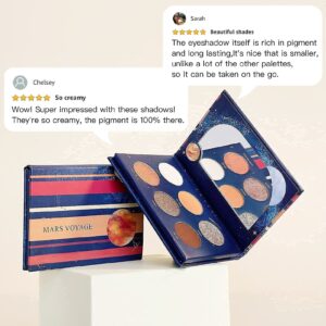 READY TO SHINE: Mars & Saturn Voyage Mini Eyeshadow Palette Duo - Vegan, Cruelty-Free, Galactic-Inspired Shades for Stunning Looks