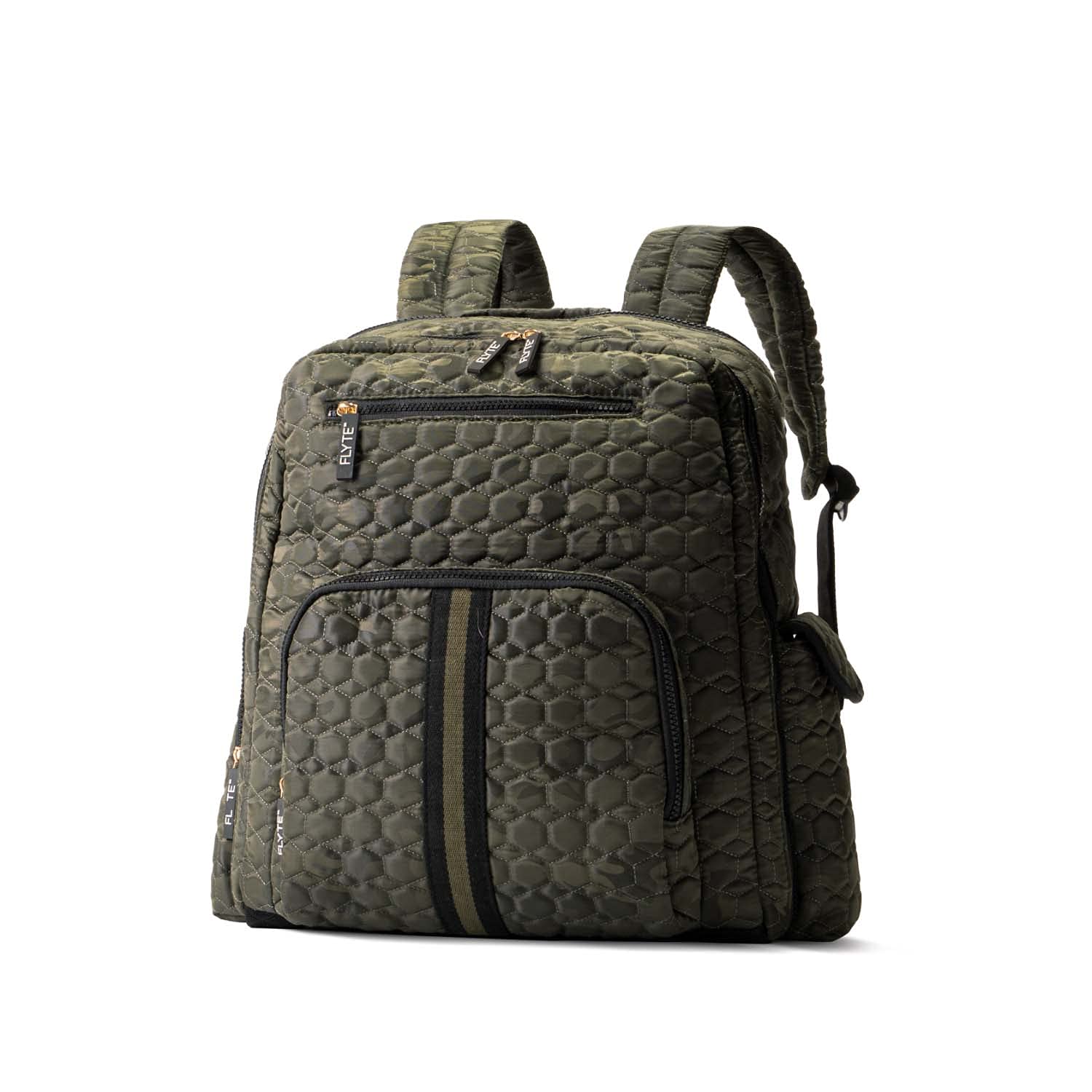 FLYTE Isabella Backpack | Gym & Travel Quilted Backpack | Camo