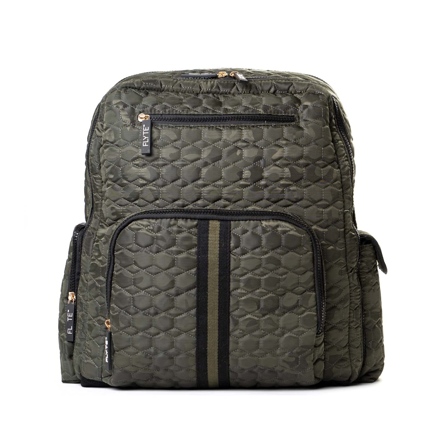 FLYTE Isabella Backpack | Gym & Travel Quilted Backpack | Camo