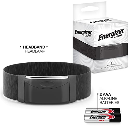 Energizer LED Headlamp Flashlight, Bright Headband Light Works as Running Lights for Runners