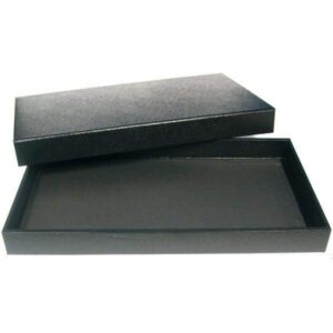 Black Jewelry Case (Removable Magnetic Lid) w/ 1 Foam Gem Jar Insert (Black Foam 36 Gem Jar Insert)