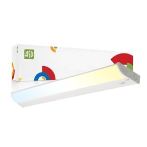 asd led under cabinet lighting, 32 inch 16w 1057 lm, dimmable hardwired under cabinet lights for kitchen, 3000k soft/4000k cool/5000k daylight, under counter light fixtures, etl energy star, white