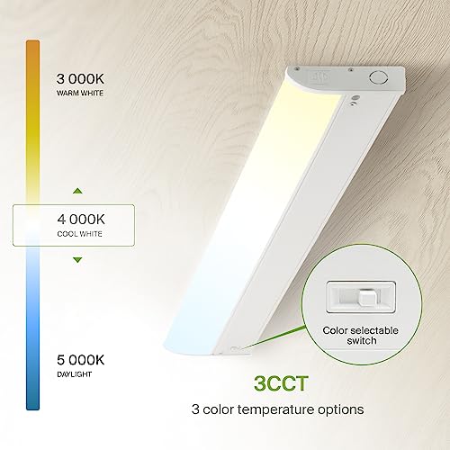 ASD LED Under Cabinet Lighting, 32 inch 16W 1057 LM, Dimmable Hardwired Under Cabinet Lights for Kitchen, 3000K Soft/4000K Cool/5000K Daylight, Under Counter Light Fixtures, ETL Energy Star, White