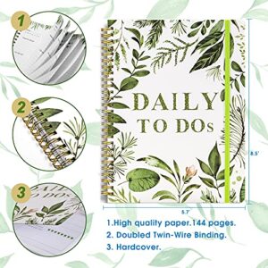 Cheneyboo To Do List Notebook Undated: Daily Journal, 5.7"x8.5" Daily To Do List Planner Notebook with Inner Pocket,Water Inter Checklist, Meals Planner, Office Organization Planners for Women