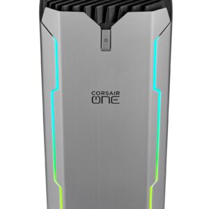 Corsair ONE PRO a200 Compact Workstation-Class PC - AMD Ryzen™ 9 5950X CPU - NVIDIA® GeForce RTX™ 3080 Graphics - 64GB Vengeance LPX DDR4 Memory, 2TB, Windows 10 Pro,Bright Silver