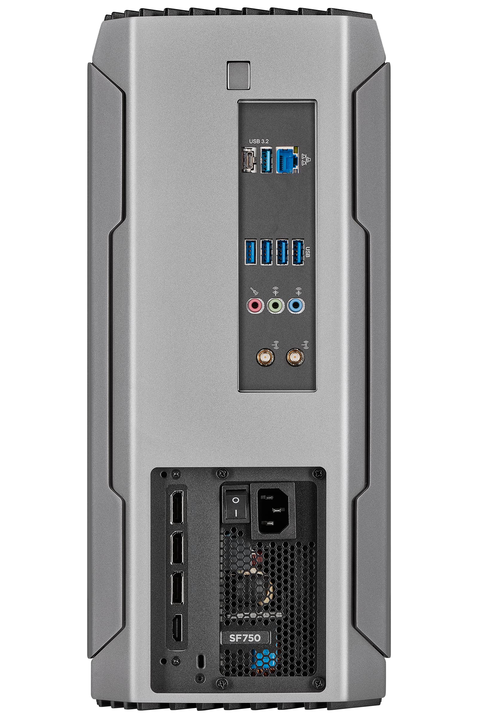 Corsair ONE PRO a200 Compact Workstation-Class PC - AMD Ryzen™ 9 5950X CPU - NVIDIA® GeForce RTX™ 3080 Graphics - 64GB Vengeance LPX DDR4 Memory, 2TB, Windows 10 Pro,Bright Silver