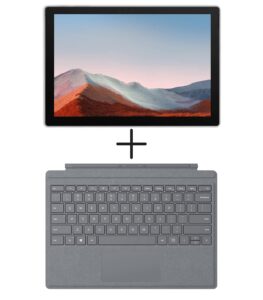 microsoft surface pro 7 - intel core i5-8gb memory - 256gb ssd - platinum - with signature type cover included (renewed)