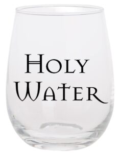 twerp funny catholic gift - christian holy water wine glass - 15 oz