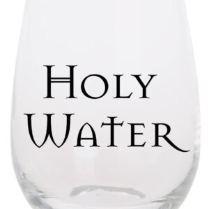 Twerp Funny Catholic Gift - Christian Holy Water Wine Glass - 15 oz