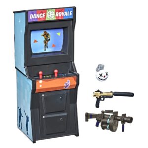 fortnite victory royale series arcade collection blue arcade machine collectible toy with accessories - ages 8 and up, 6-inch