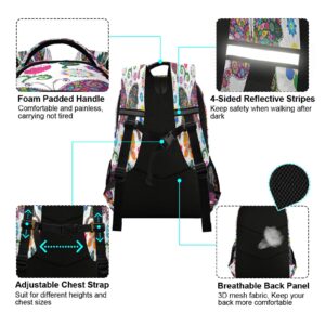 Colorful Butterflies Pattern Backpacks Travel Laptop Daypack School Book Bag for Men Women Teens Kids