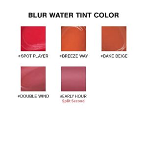 3CE BLUR WATER TINT(4.6g) soft lip with less smear with a blurry finish (#DOUBLE WIND) with sun cream(1ml*3ea)