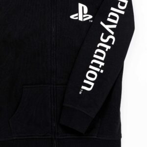 Playstation Kids Hoodie Zip Up Boys Games Logo Black Jumper Jacket 5-6 Years