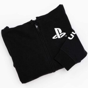 Playstation Kids Hoodie Zip Up Boys Games Logo Black Jumper Jacket 5-6 Years