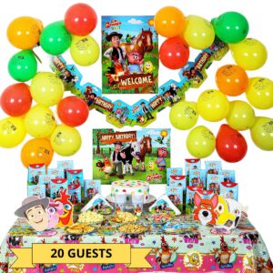 la granja de zenon supply birthday | party decorations set serves 20 for creating theme party
