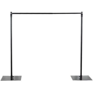 efavormart 10ft x 10ft heavy duty pipe and drape kit backdrop support with metal steel base for wedding, party, event, photography, and exhibition decoration