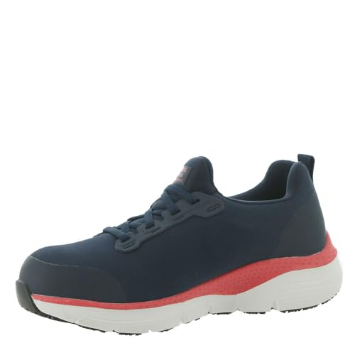 Skechers Arch Fit SR - Evzan Alloy Toe Navy/Pink 10 B (M)