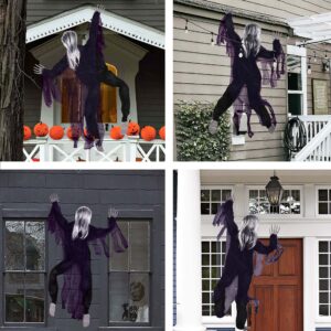 Renbuzhu 53" Halloween Decorations - Scary Climbing Zombie for Wall, Yard, Porch, Haunted House Outdoor Indoor Party Decor Supplies Creepy Fun Prop