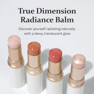 hince True Dimension Radiance Balm 10g (CLEAR) - Natural Shimmer Glow Face Highlighter, Transparent Color Tones, Brighten Skin Tone, Slim Fitting Texture, Blush, Eye Shadow Multi Makeup Stick