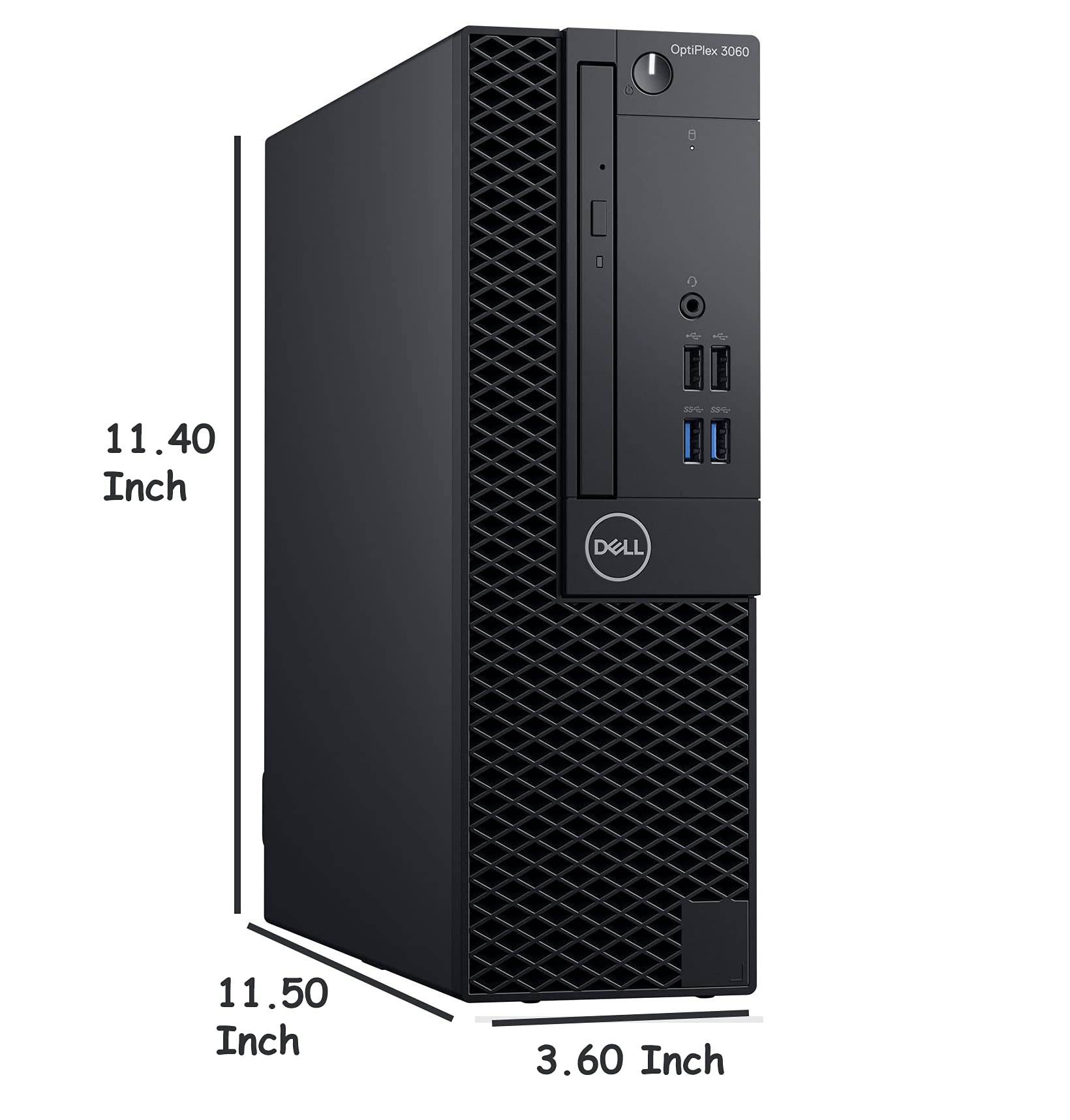 Dell Optiplex 3060 SFF Computer Desktop PC, Intel Core i5-8400 2.80GHz Processor, 8GB DDR4 Ram, 256GB NVMe SSD 1TB Hard Drive, HDMI, Wireless Keyboard Mouse, WiFi & Bluetooth, Windows 10 (Renewed)