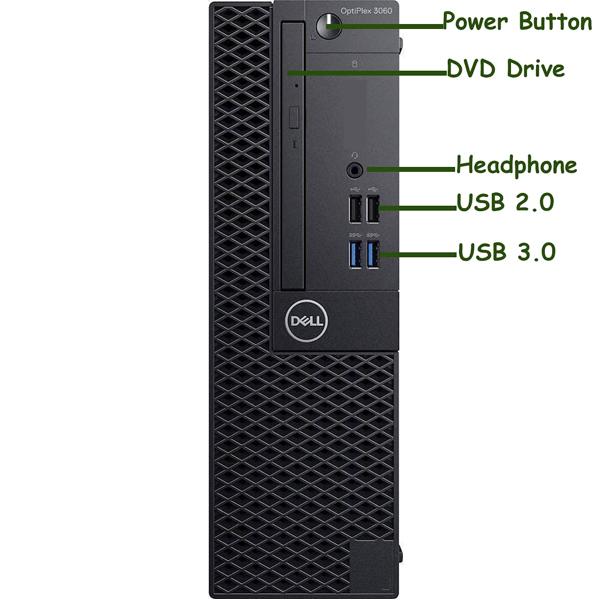 Dell Optiplex 3060 SFF Computer Desktop PC, Intel Core i5-8400 2.80GHz Processor, 8GB DDR4 Ram, 256GB NVMe SSD 1TB Hard Drive, HDMI, Wireless Keyboard Mouse, WiFi & Bluetooth, Windows 10 (Renewed)