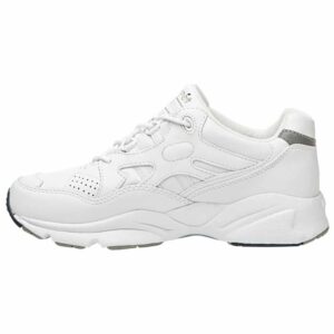 propét women's stability walker white/pink sneaker 6 w us