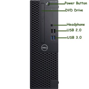 Dell Optiplex 3060 SFF Computer Desktop PC, Intel Core i5-8400 8th Gen Processor, 16GB DDR4 Ram, 512GB NVMe SSD + 2TB Hard Drive, HDMI, Wireless Keyboard Mouse, WiFi & Bluetooth, Windows 10 (Renewed)