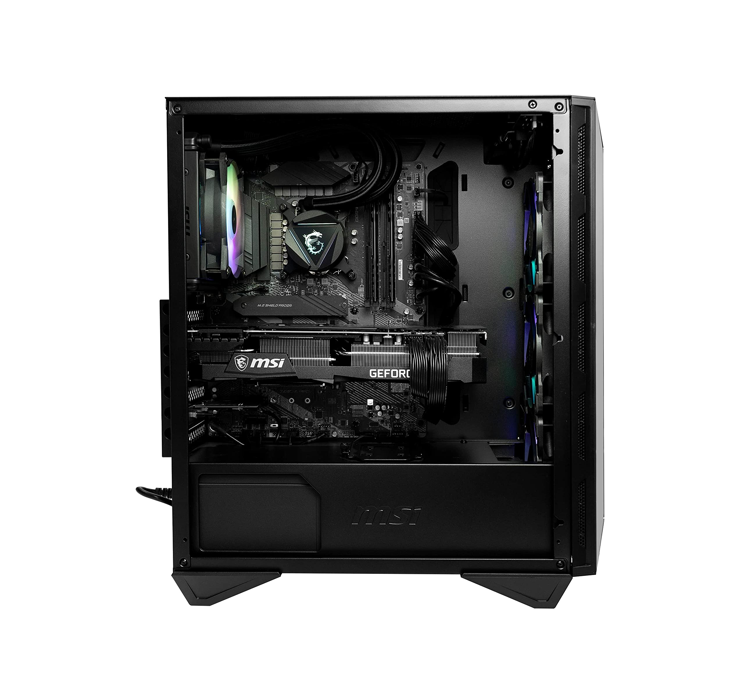 MSI Aegis RS Gaming Desktop, Intel Core i7-11700K, GeForce RTX 3080 Ti, 32GB DDR4 3000MHz, 2TB SSD + HDD, WiFi 6E, Liquid Cooling, USB Type-C, VR-Ready, Windows 10 Home Adv. (11TF-223US)