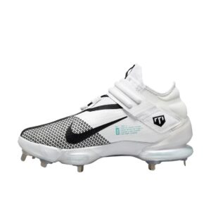 nike force zoom trout 7 metal cleats white | silver size 9.5