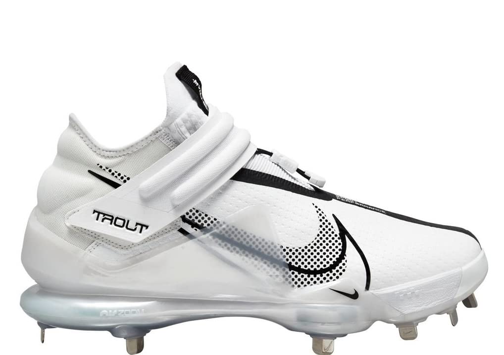 Nike Force Zoom Trout 7 Metal Cleats White | Silver Size 9.5