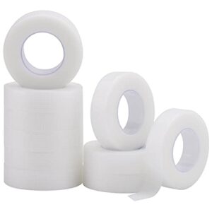 10 rolls pe micropore medical tape for individual eyelash extension, under eye tape for lash extensions 0.5 inch x 10 yards