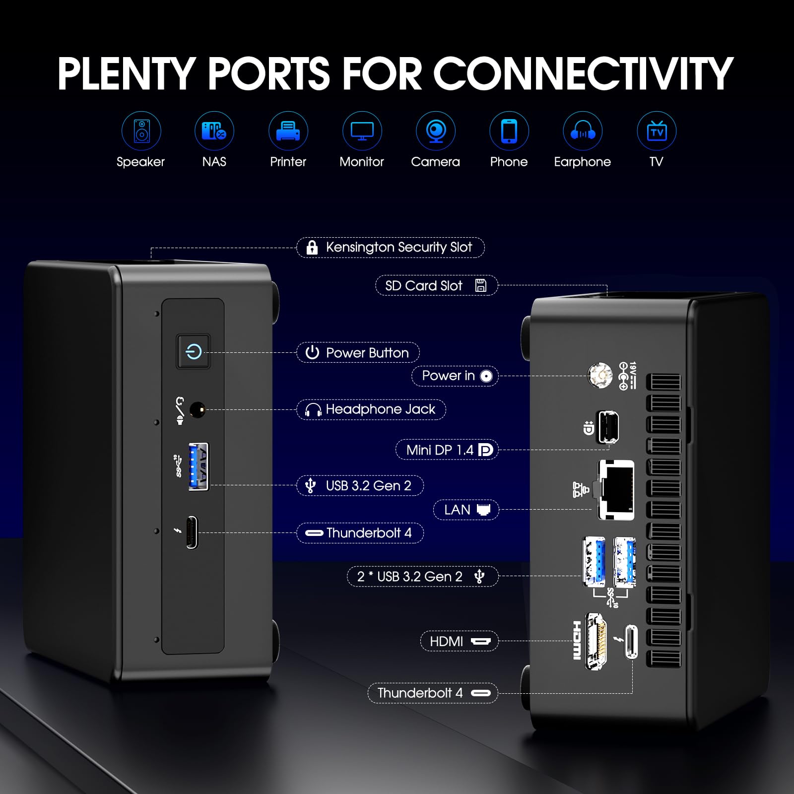 Intel NUC 11 NUC11PAHi7 Panther Canyon Mini PC, i7-1165G7, NO RAM, NO SSD, NO OS, Barebones, Mini Computers for Business Home Office, Support 8K/WiFi 6/4K Quad Display/Bluetooth 5/Thunderbolt 3