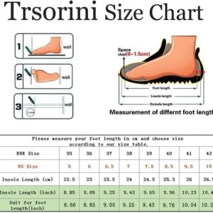 Trsorini Women Walking Shoes Fashion Comfort Suede Slip on Sneaker Casual Shoes for Lady Buckle Strap Adjustable Flat Shoes Black Size 7.5