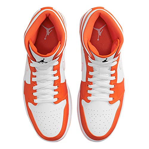 Nike Men's Air Jordan 1 Mid Se Electro Orange, Electro Orange/Black/White, 13