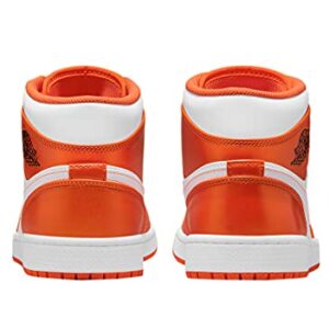 Nike Men's Air Jordan 1 Mid Se Electro Orange, Electro Orange/Black/White, 13