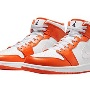 Nike Men's Air Jordan 1 Mid Se Electro Orange, Electro Orange/Black/White, 13