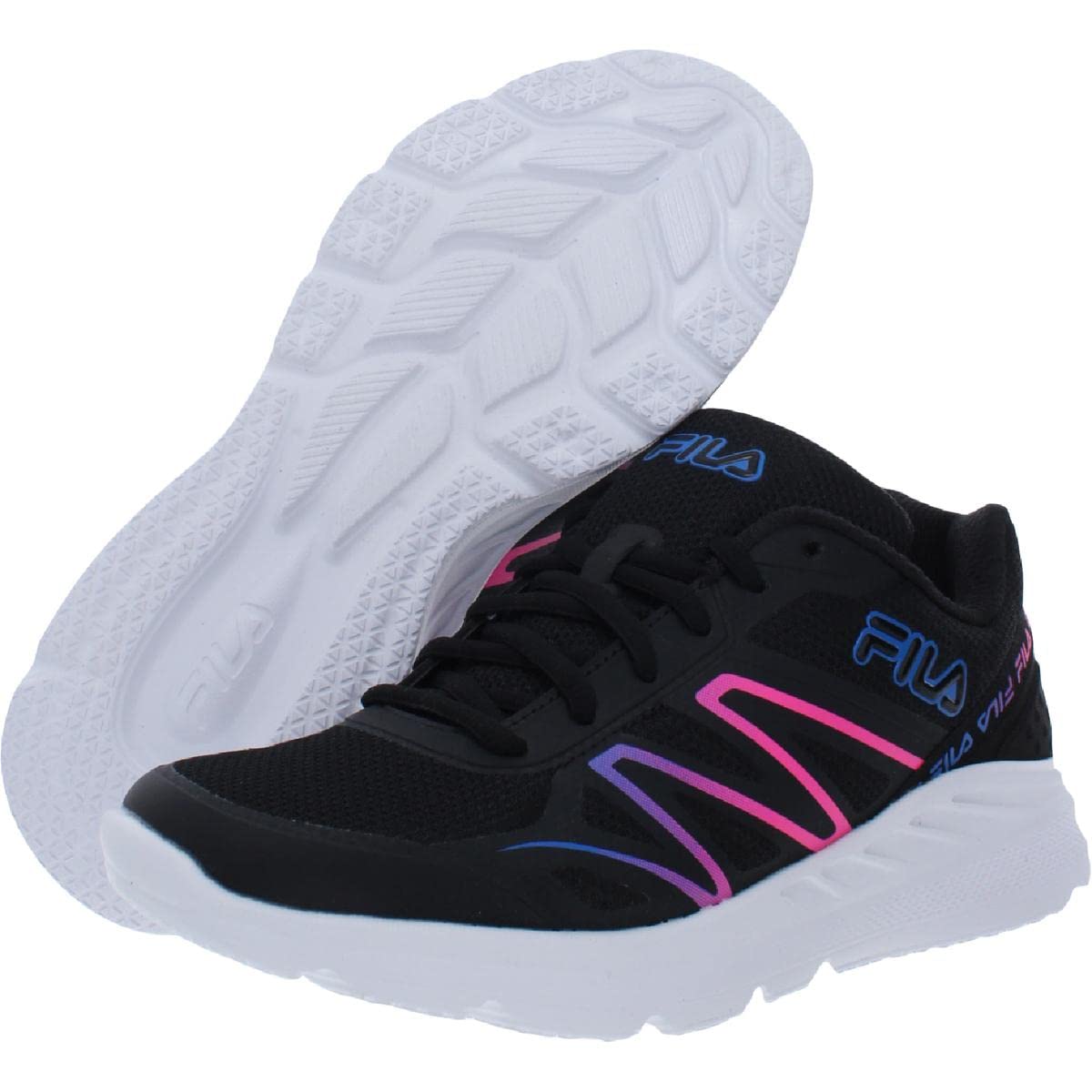 Fila Memory Cryptostride Black/Electric Blue Lemonade/Knockout Pink 11 B (M)