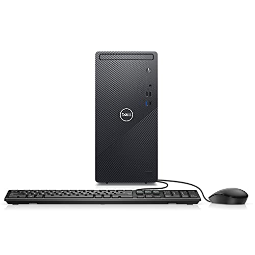 Dell Inspiron 3891 Compact Desktop Computer Tower - Intel Core i5-10400, 16GB DDR4 RAM, 256GB SSD + 1TB SATA HDD, Intel UHD Graphics 630 with Shared Graphics Memory, Windows 10H - Black (Latest Model)