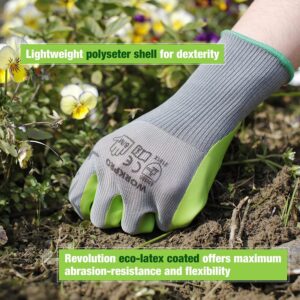 WORKPRO 6 Pairs Garden Gloves and Garden Knee Pads, Flooring Kneepads with Foam Padding, Comfortable Kneeling Cushion for Gardening