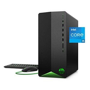 HP Pavilion Gaming PC, NVIDIA GeForce GTX 1650, 11th Gen Intel Core i5-11400F Processor, 8 GB RAM, 512 GB SSD, Windows 11, Wi-Fi 5 & Bluetooth 4.2, 9 USB Ports, Pre-Built PC (TG01-2040, 2021)