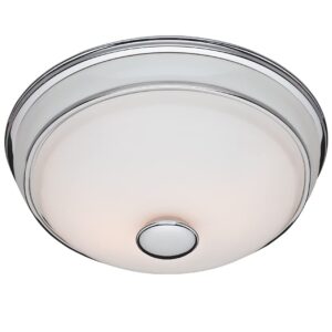 Hunter 81021z Victorian Decorative Bathroom Ventilation Exhaust Fan and Light, Silver, 90 CFM