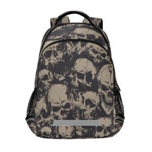 yocosy vintage skull gothic skeleton backpack school bookbag laptop purse casual daypack for teen girls women boys men college travel
